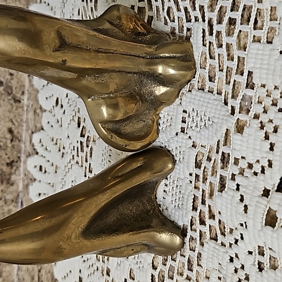 Vintage Brass Cat Set (2) - Picture 7 of 8